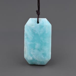 Nature blue hemimorphite pendant , hemimorphite charms for jewelry ,35*20*7 mm ,B03D046