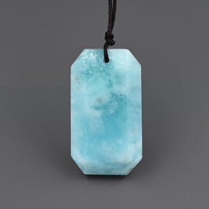 Nature blue hemimorphite pendant , hemimorphite charms for jewelry ,35*20*7 mm ,B03D038