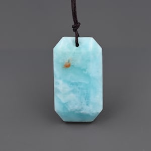 Nature blue hemimorphite pendant , hemimorphite charms for jewelry ,35*20*7 mm ,B03D043