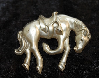 Vintage 1950's Western Horse Brooch