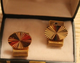 Vintage 1970's 'Wraparound' Cufflinks