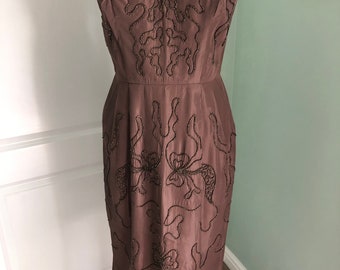 Original 1950s USA Cocktail Dress- Small