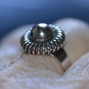 Vintage Danish Christian Veilskov sterling silver ring, size N (US 6 1/2),  beautiful Scandinavian mid-century modern silver jewellery
