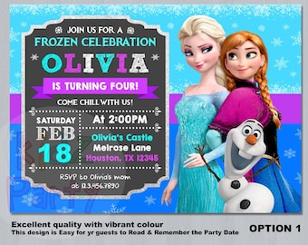 Frozen invitation Etsy photo about Frozen Printable Invitations identified as Frozen invitation Etsy