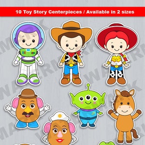 Toy Story centerpieces, Toy Story printable centerpieces, Toy Story party supplies, Toy Story birthday image 1