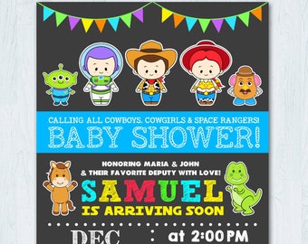 Toy Story Baby Shower Invitation,  Toy Story Invitation, Toy Story Baby Shower Invite card, Toy Story baby invitation