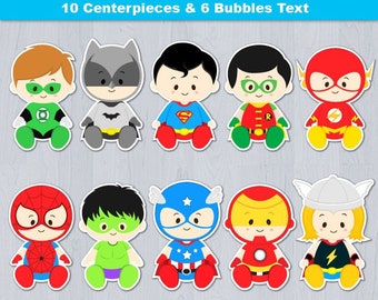 Superhero Baby, Superhero Baby Shower, Superhero Baby Centerpiece, Superhero baby Table Centerpiece, Superhero baby Cake Topper