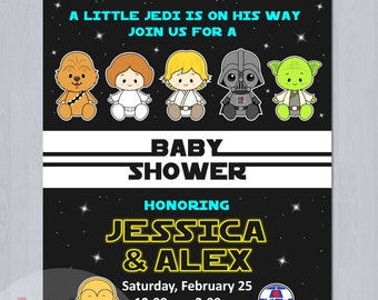 Star Wars Baby Shower Invitación ARCHIVO DIGITAL