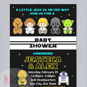 Star Wars Baby Shower Invitation DIGITAL FILE