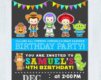 toy story invitation etsy