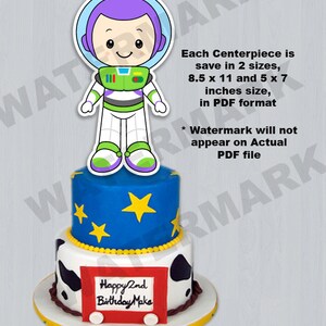 Toy Story centerpieces, Toy Story printable centerpieces, Toy Story party supplies, Toy Story birthday image 3
