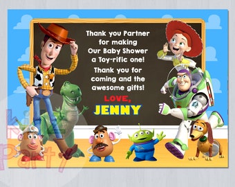 Toy Story Thank Card Digital printable