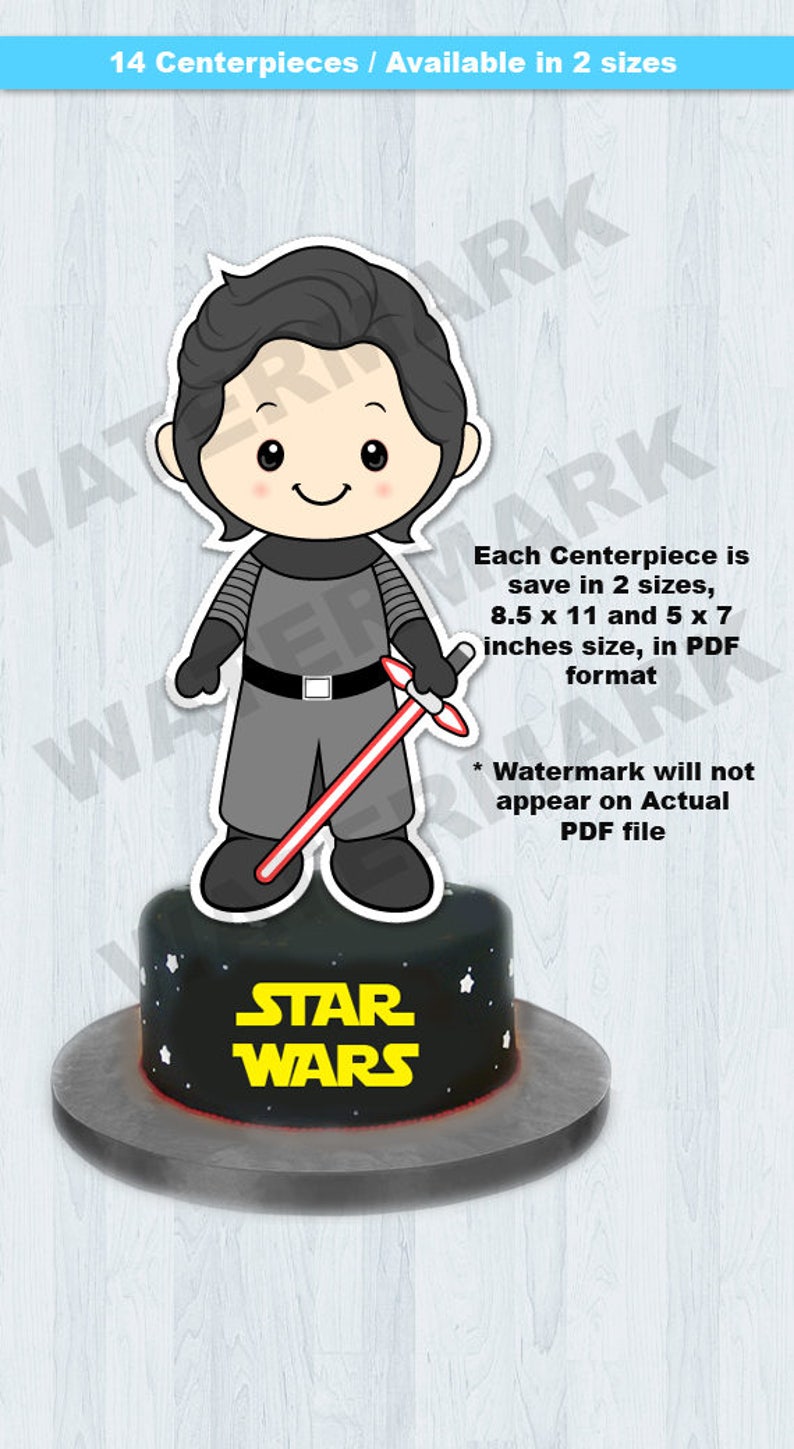 Star Wars Table Centerpiece INSTANT DOWNLOAD image 3