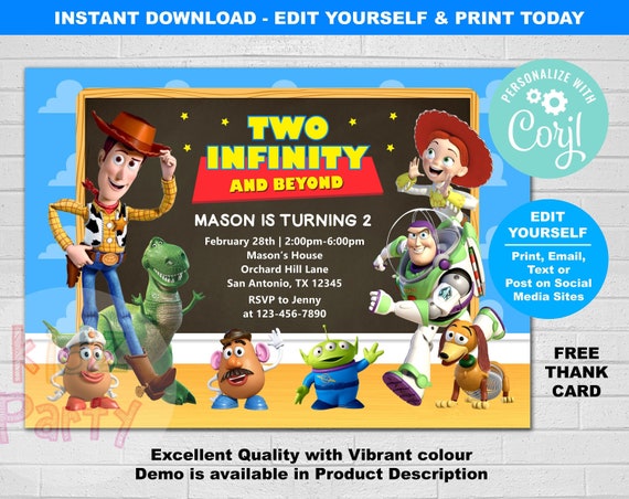 two-infinity-and-beyond-invitation-two-infinity-and-beyond-etsy