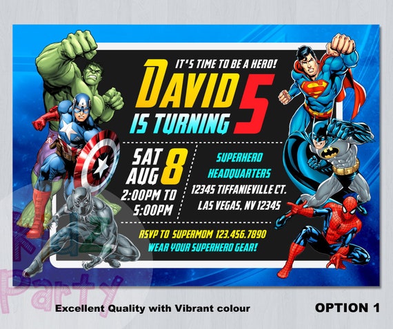 superhero invitation avengers invitation superhero birthday invitation avengers birthday invitation super hero invitations