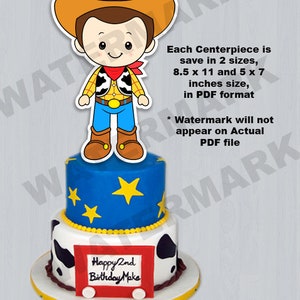 Toy Story centerpieces, Toy Story printable centerpieces, Toy Story party supplies, Toy Story birthday image 2