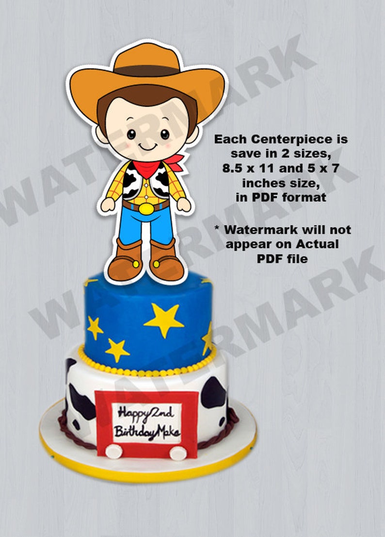 Toy Story centerpieces, Toy Story printable centerpieces, Toy Story party supplies, Toy Story birthday image 2