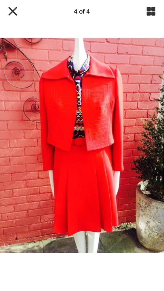 Vintage 69s red suit