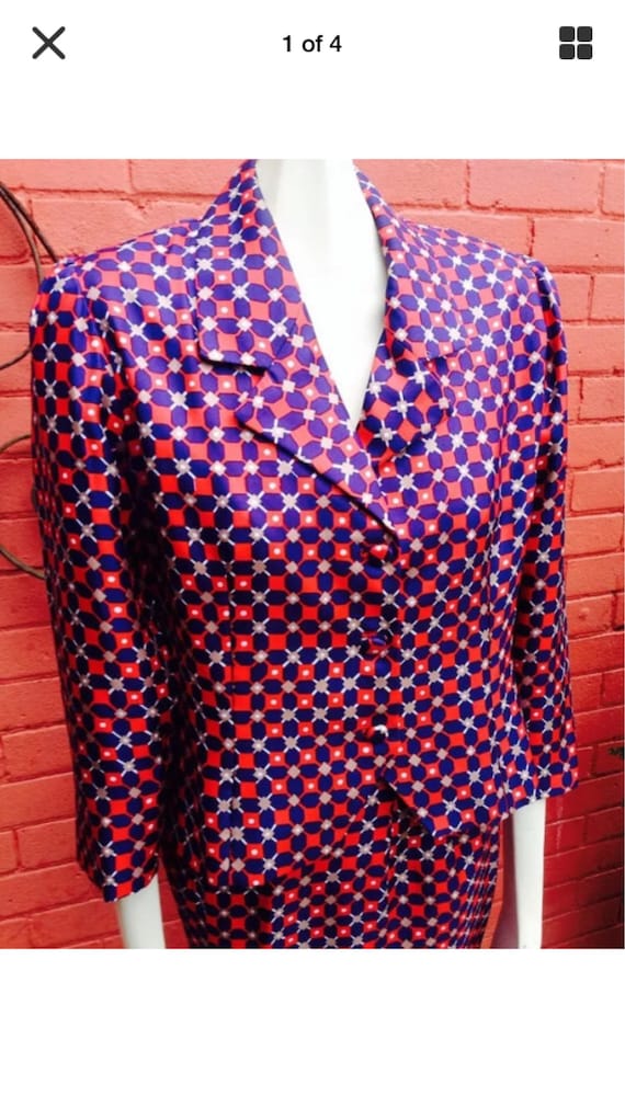 Ladies Vintage silk suit