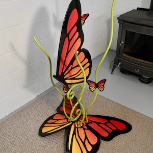 Butterfly Metal Wall Decor, plasma cut Metal Butterfly, large Butterflies, Garden Art, Outdoor Metal Wall Art, handmade design artwork