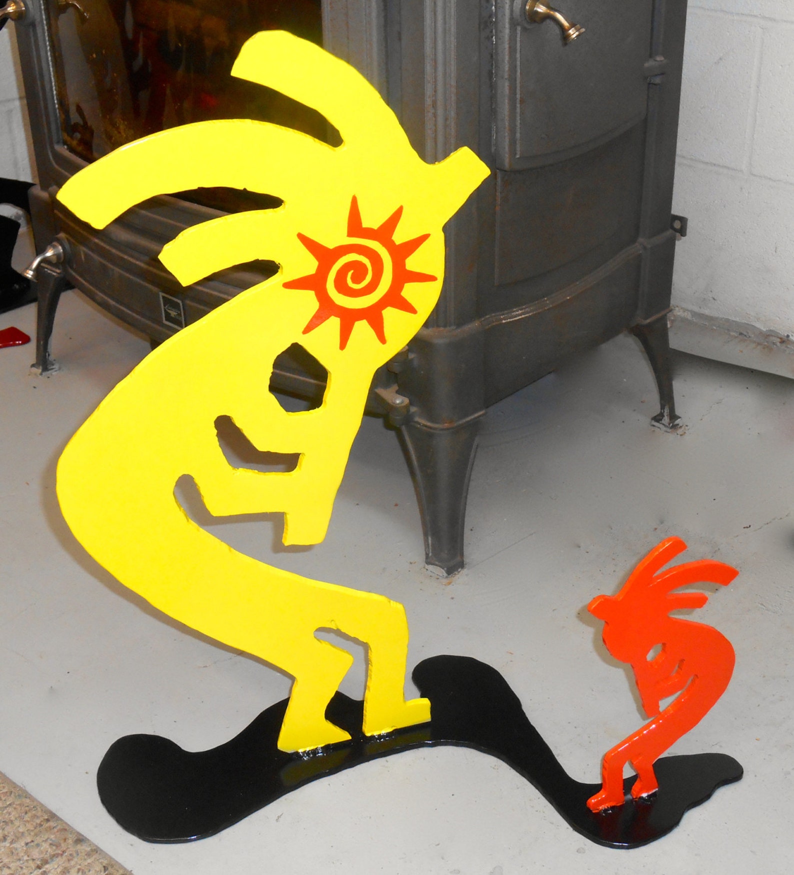 Kokopelli Metal Sculpture Metal Kokopelli Sculpture Garden Etsy