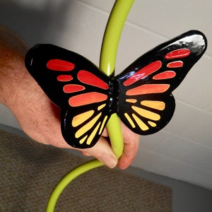 Butterfly Garden Stake, Butterfly Garden, Garden Sculpture, Monarch Butterfly Lawn Decor, Gift for Mom, Mothers Day Gift, Metal Garden Stake