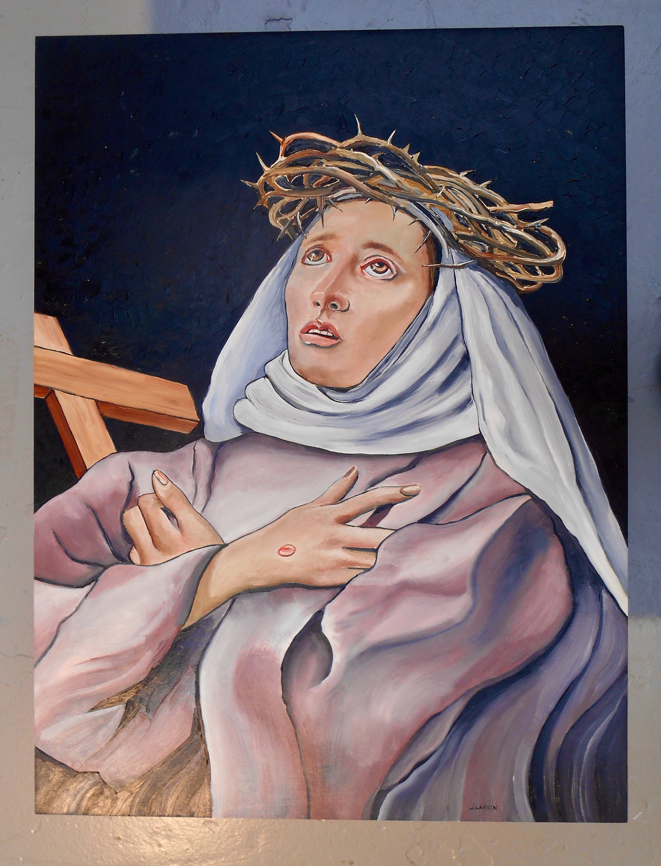 Saint Catherine of Siena, Oil Painting of Saint Catherine, Catholic Art ...