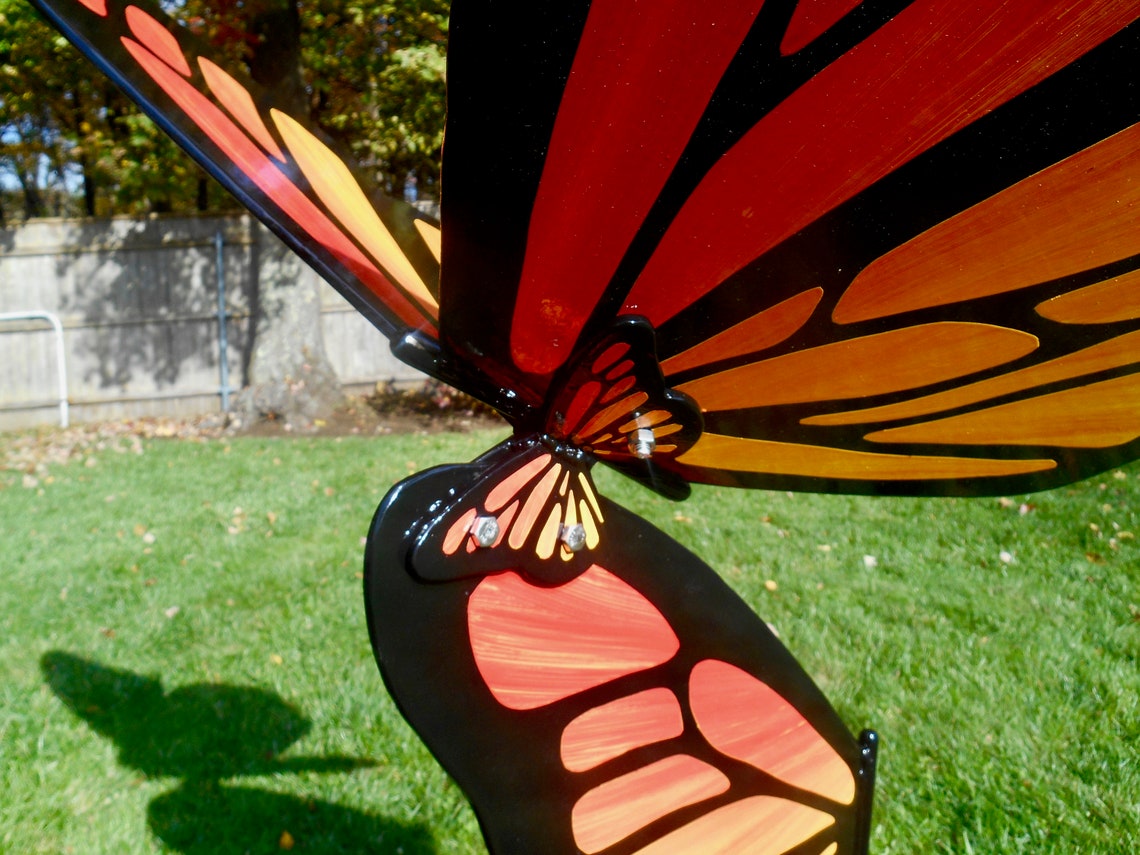 Giant Butterfly Garden Art Butterfly Metal Sculpture Etsy