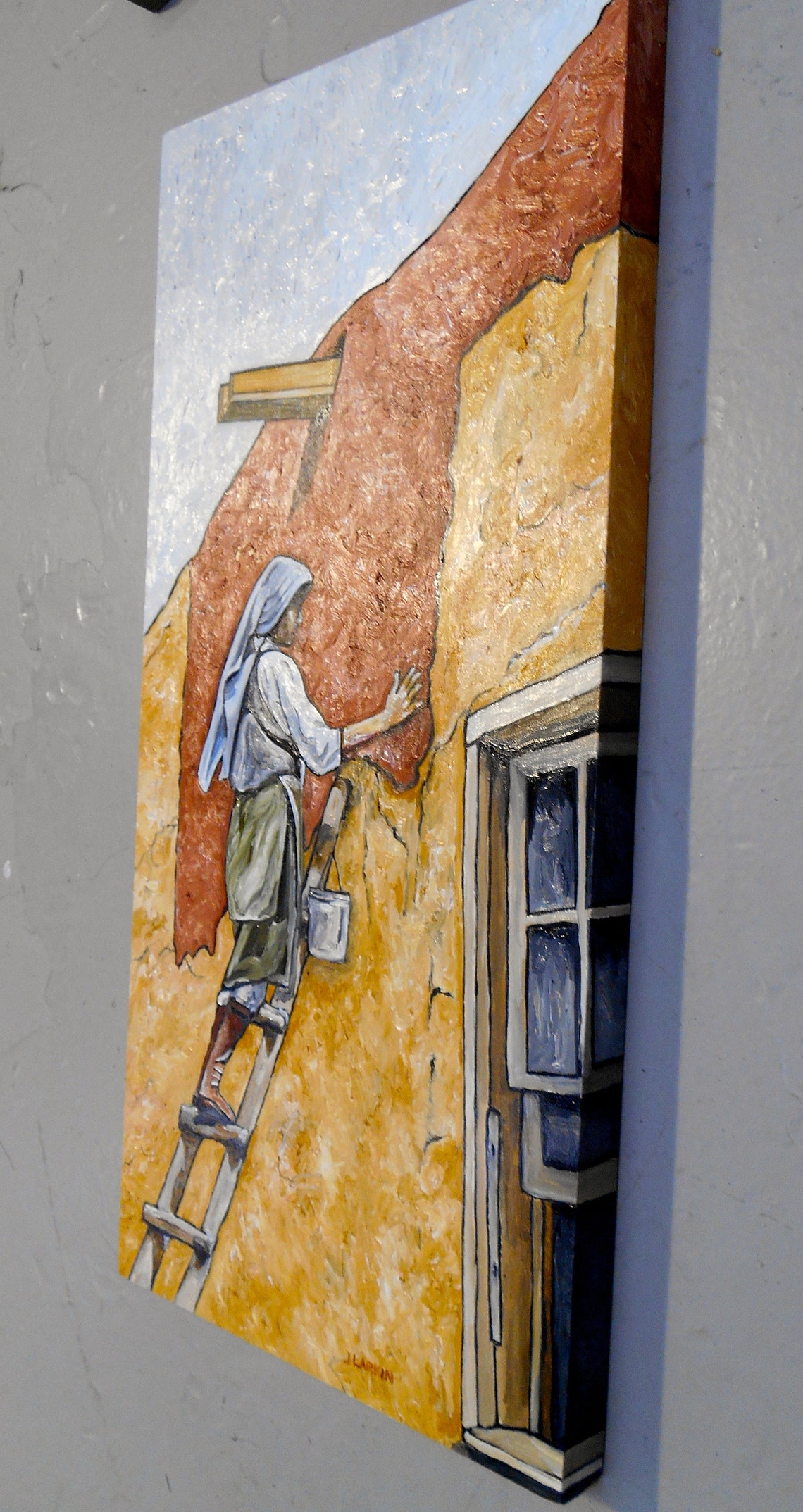 Replastering a Paguate House Laguna Pueblo Native American Etsy