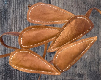 Set of 5 Catnip Leather Mouse Cat Toy, Multi-color. Repurposed Suede ...