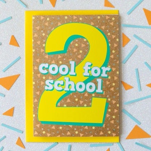 2nd Birthday Card, Second Birthday, Niece birthday card, Nephew Birthday Card, God Son God Daughter Birthday Card, kids Birthday Card, Two