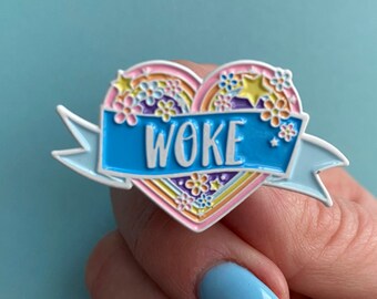 Woke Enamel Pin