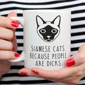 Siamese Cat Mug, Siamese cats, Cat lover gift, Funny Cat Mug, Siamese cat gift, Siamese Cat decor, Funny Coffee Mug, Cat Mug, Cute cat mug