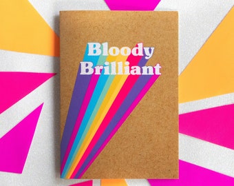 Funny Congratulations Card | Bloody Brilliant