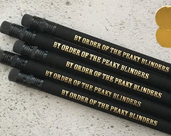 Peaky Blinders Pencils, Peaky Blinders fan, Peaky Blinders addict, Printed pencils, Christmas Gift for him, Stocking filler for her, Pencils