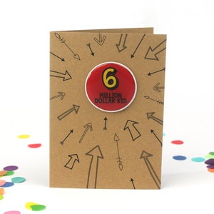 Carte 6e anniversaire, carte 6e anniversaire garçon, carte 6e anniversaire fille, carte d’anniversaire enfants, carte d’anniversaire neveu, carte d’anniversaire petit-fils