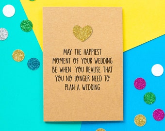 Rude Wedding Card Etsy