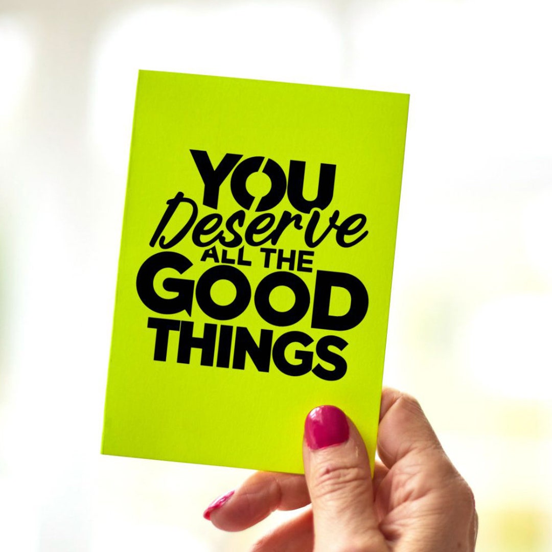 Nice Neon Card || All the Good Things - Etsy