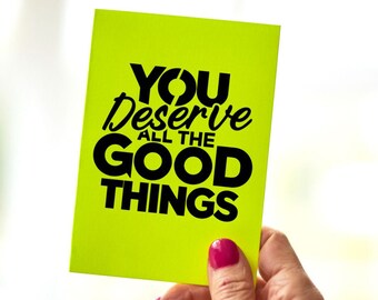 Nice Neon Card || All The Good Things