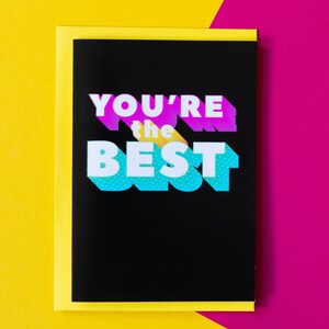 Funny Thank You Card - Rainbow Card | You&#39;re The Best