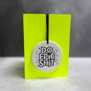 Biglietto motivazionale, regalo motivazionale, biglietto di amicizia, biglietto di incoraggiamento, biglietto di amicizia carino, biglietto solo perché, fai cose epiche