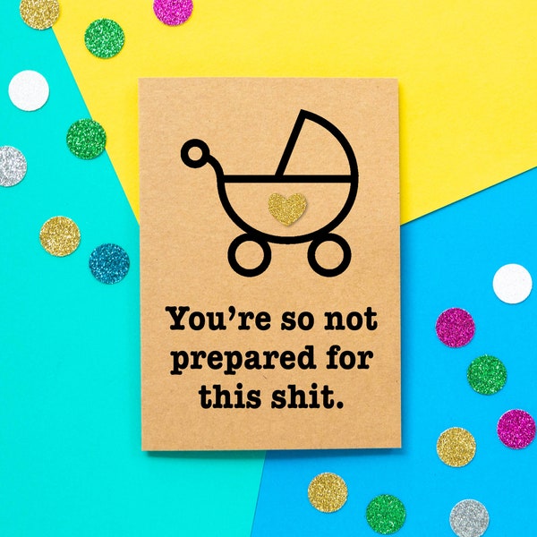 Funny new baby card, funny pregnancy card, pregnant card, baby shower card, funny pregnant card, congratulations baby card, expecting card