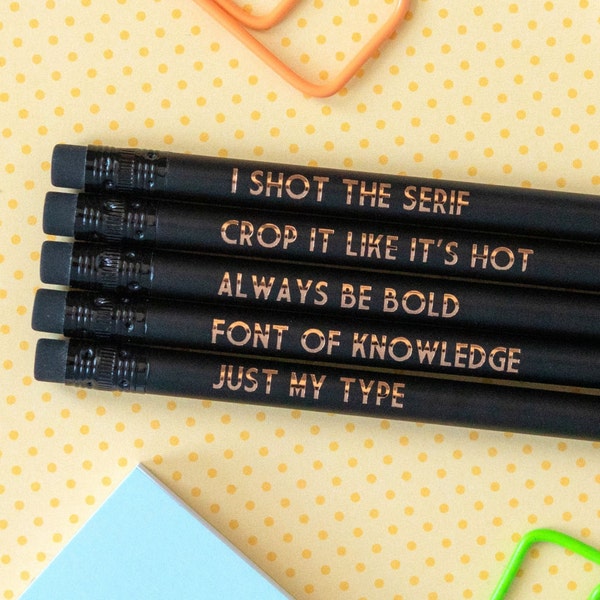 Grafik Designer Bleistift Set | Immer mutig sein