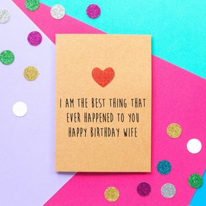 Carte d’anniversaire de drôle de femme, carte d’anniversaire femme, carte de femme, carte de mari, carte d’anniversaire de femme effrontée, carte d’anniversaire,