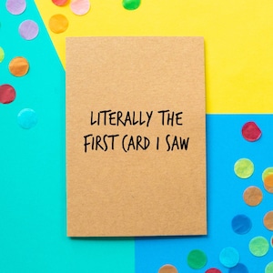 Drôle de carte d’anniversaire, drôle de carte de remerciement, carte juste parce que, carte sarcastique, carte drôle, carte d’anniversaire générique,