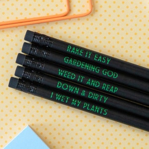 Gardening Gift, Allotment Gift, Gardening Gifts For Women, Garden Gifts, Gardener Gift, Gardening Pencils, Gift for Gardener