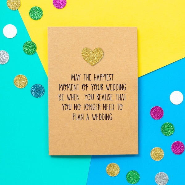 Funny Wedding Card | Happiest Wedding Moment