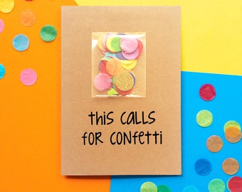 Funny Engagement Card | This Calls For Confetti