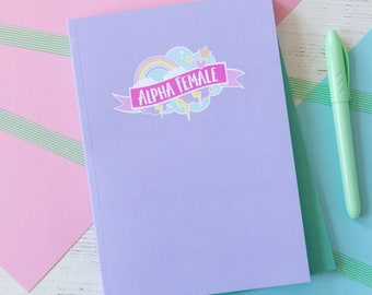 Alpha Female Notebook | Girl Boss Gift | Girl Boss Christmas Gift | Feminist Gift