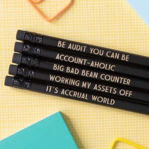 Accountant Gift, Accounting Gift, Accounting Pencils: Be Audit You Can Be